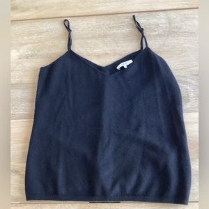 NWT Vince 100% cashmere tank black small